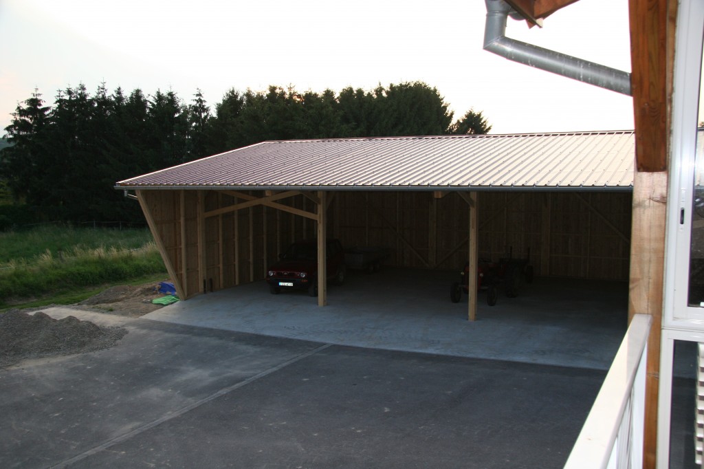 Hangar agricole à ossature bois