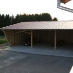 Hangar agricole à ossature bois
