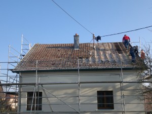 Début de rénovation de toiture