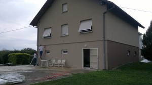 Avant la construction d'une terrasse en bois en Alsace