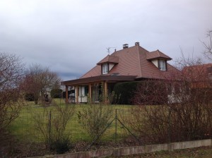 Réalisation d'un terrasse en bois. Alsace, haut rhin (68)
