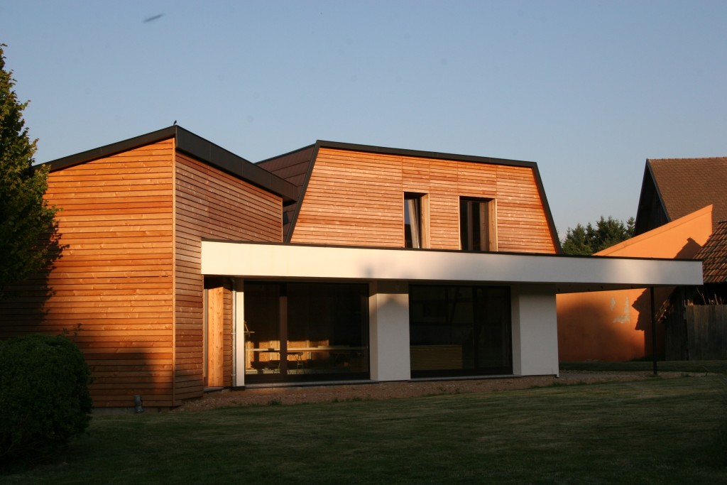 Projet d'une maison à ossature bois par ABT Construction Bois en Alsace dans le haut rhin