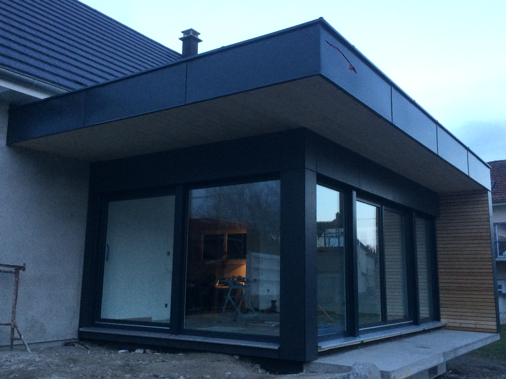 Extension ossature bois